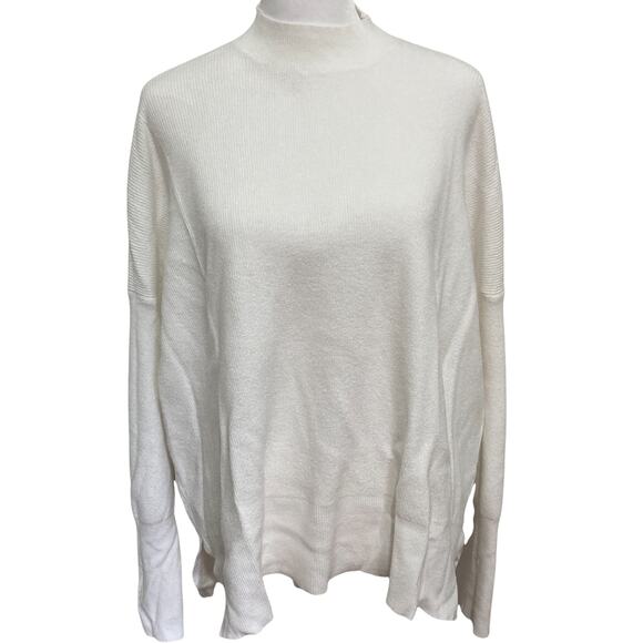 dreamers Winter White Sweater size S NEW Slouchy Soft Rib Stitch - Picture 1 of 9